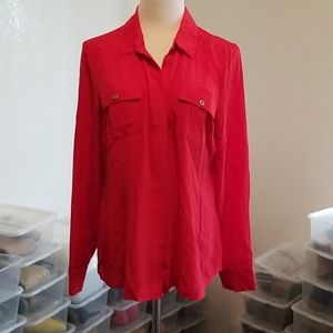 3/$25 💯% Silk White House Black Market blouse